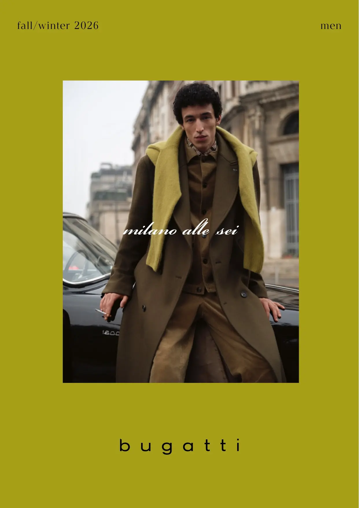 Bugatti Fall Winter 2026 Menswear Lookbook Cover